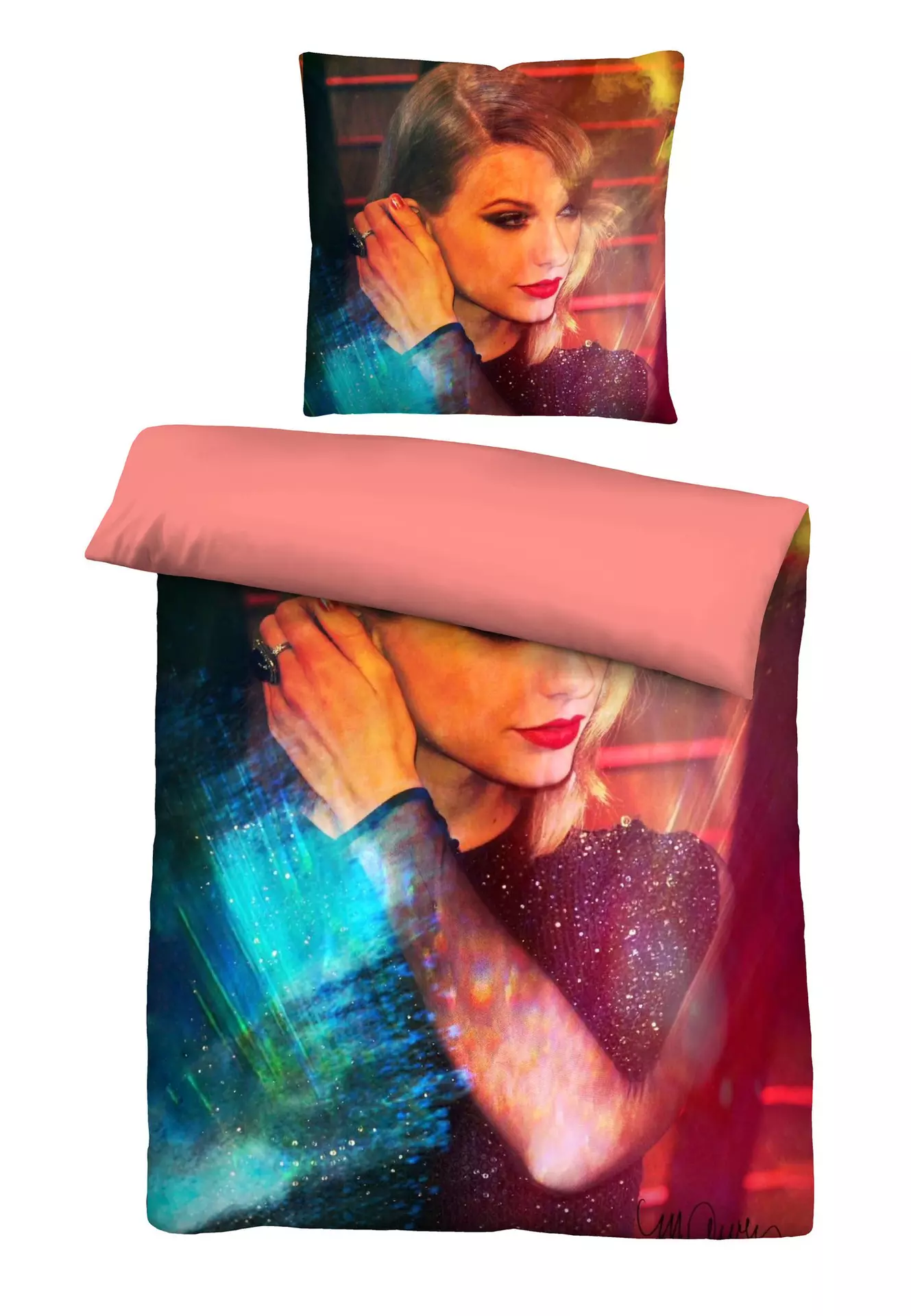 Microfaser-Bettwäsche Taylor Swift Biberna Textil 135 x 200 cm