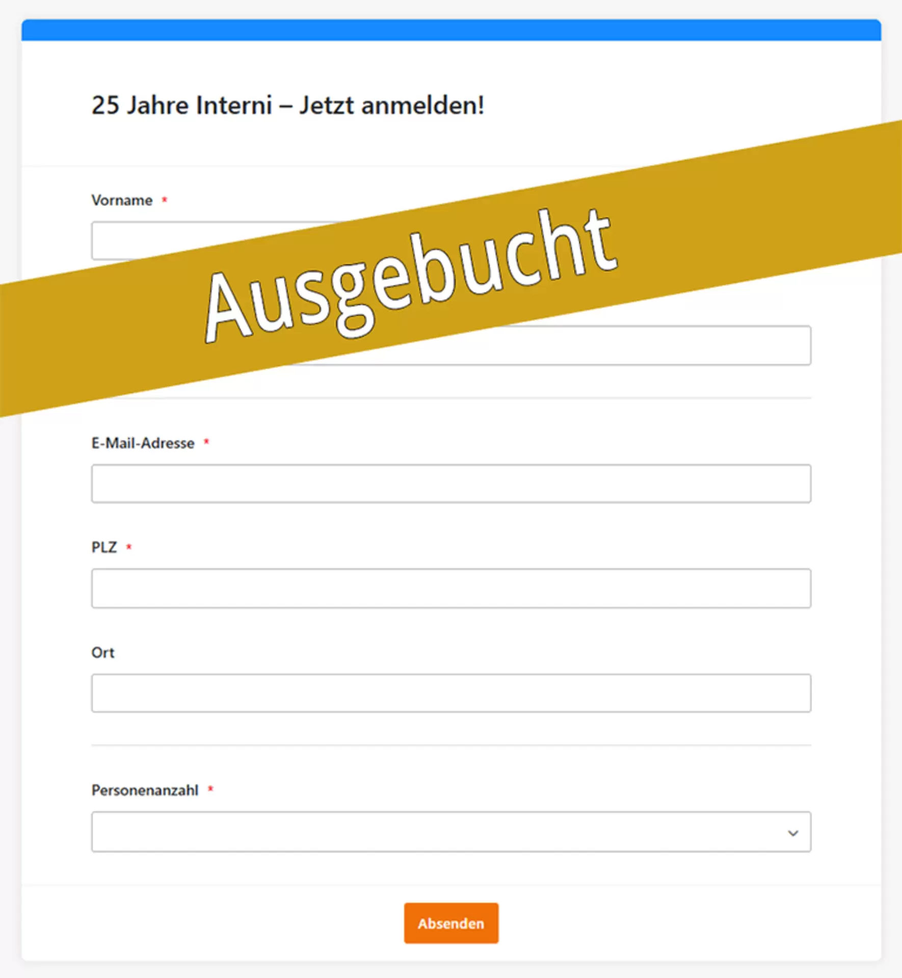 Bitte nicht mehr anmelden. Die Veranstaltung ist ausgebucht