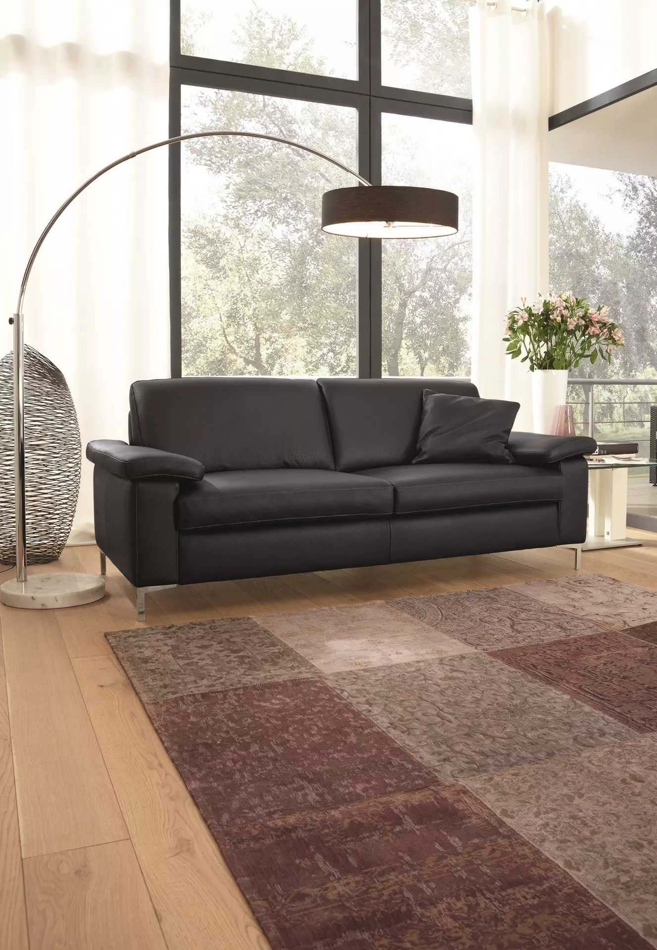 Sofa 2-Sitzer MR 2875 Musterring Leder 91 x 80 x 200 cm