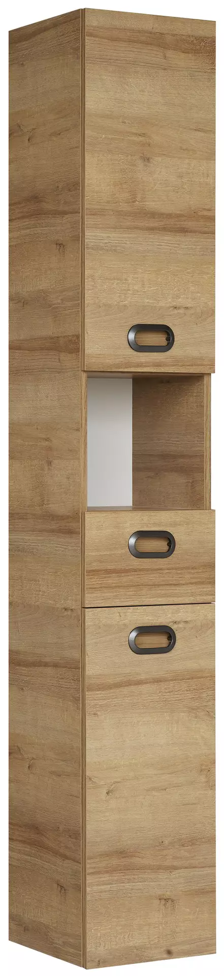 Hochschrank ca. 30 x 185 x 33 cm braun | Möbel Inhofer