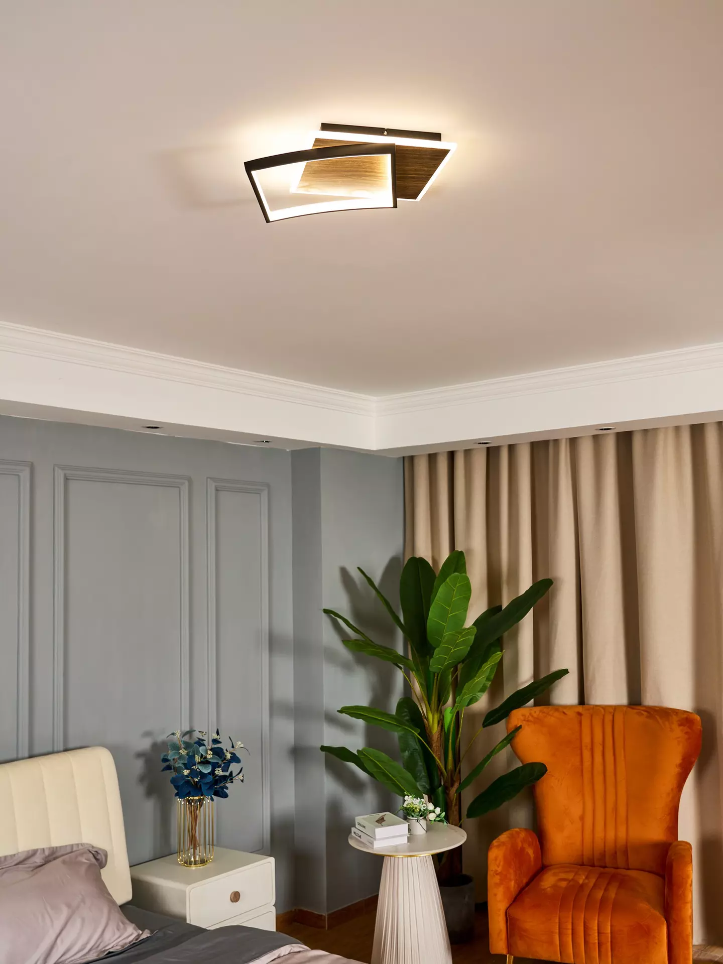 Deckenleuchte Ovest Eco-Light Metall 42 x 9 x 37 cm