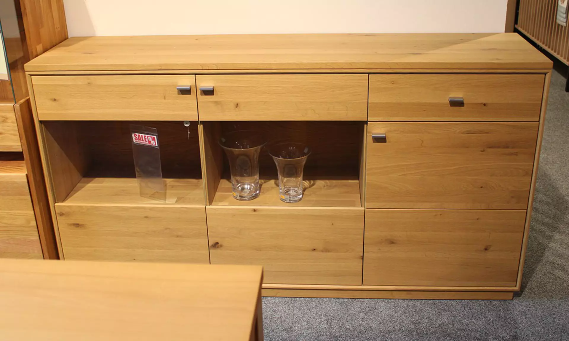 Ausstellungsstück Sideboard Axon von Dudinger in Holz braun