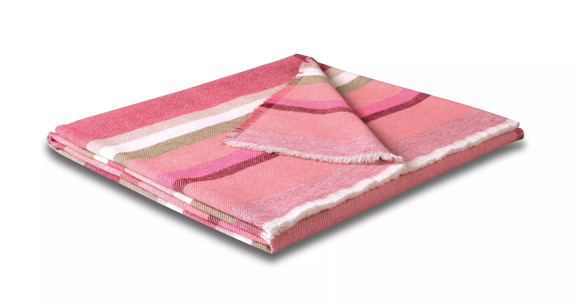 Plaid Stripe Out Pink BIEDERLACK Textil 130 x 170 cm