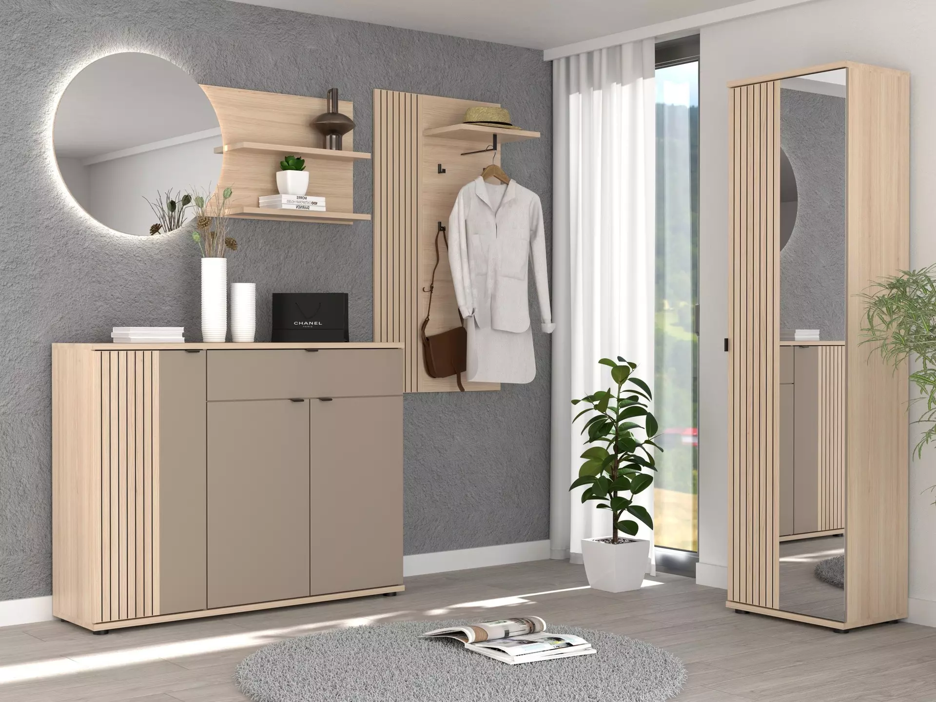 Garderobenschrank PISA Innostyle Holzwerkstoff 38 x 202 x 55 cm