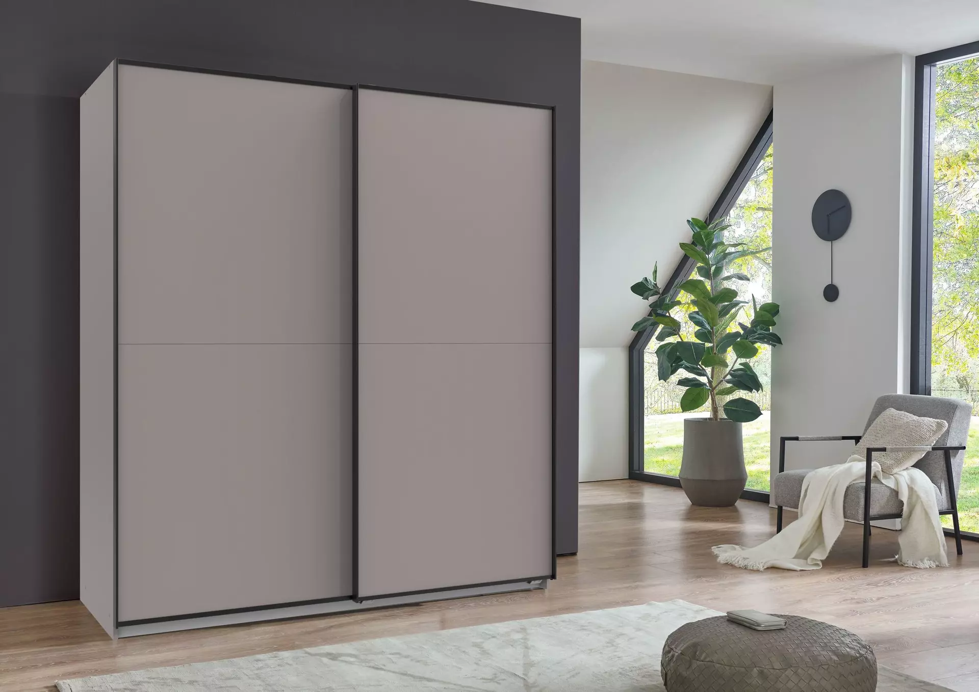 Schwebetürenschrank NEU-ULM Wimex Wohnbedarf Holzwerkstoff 65 x 196 x 180 cm