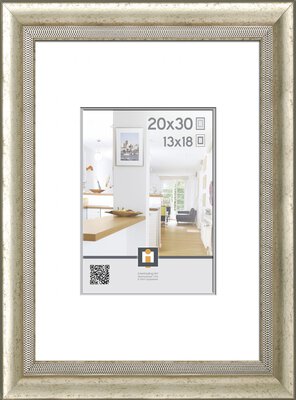Bild von Bilderrahmen Kunststoff silber
