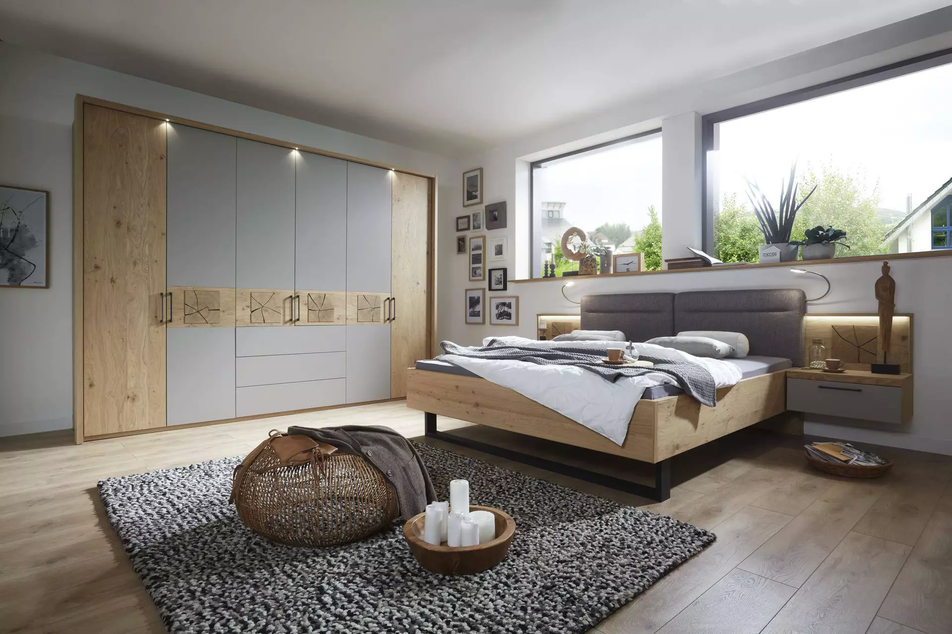Schlafzimmer Barino MONDO Holzwerkstoff 216 x 104 x 189 cm