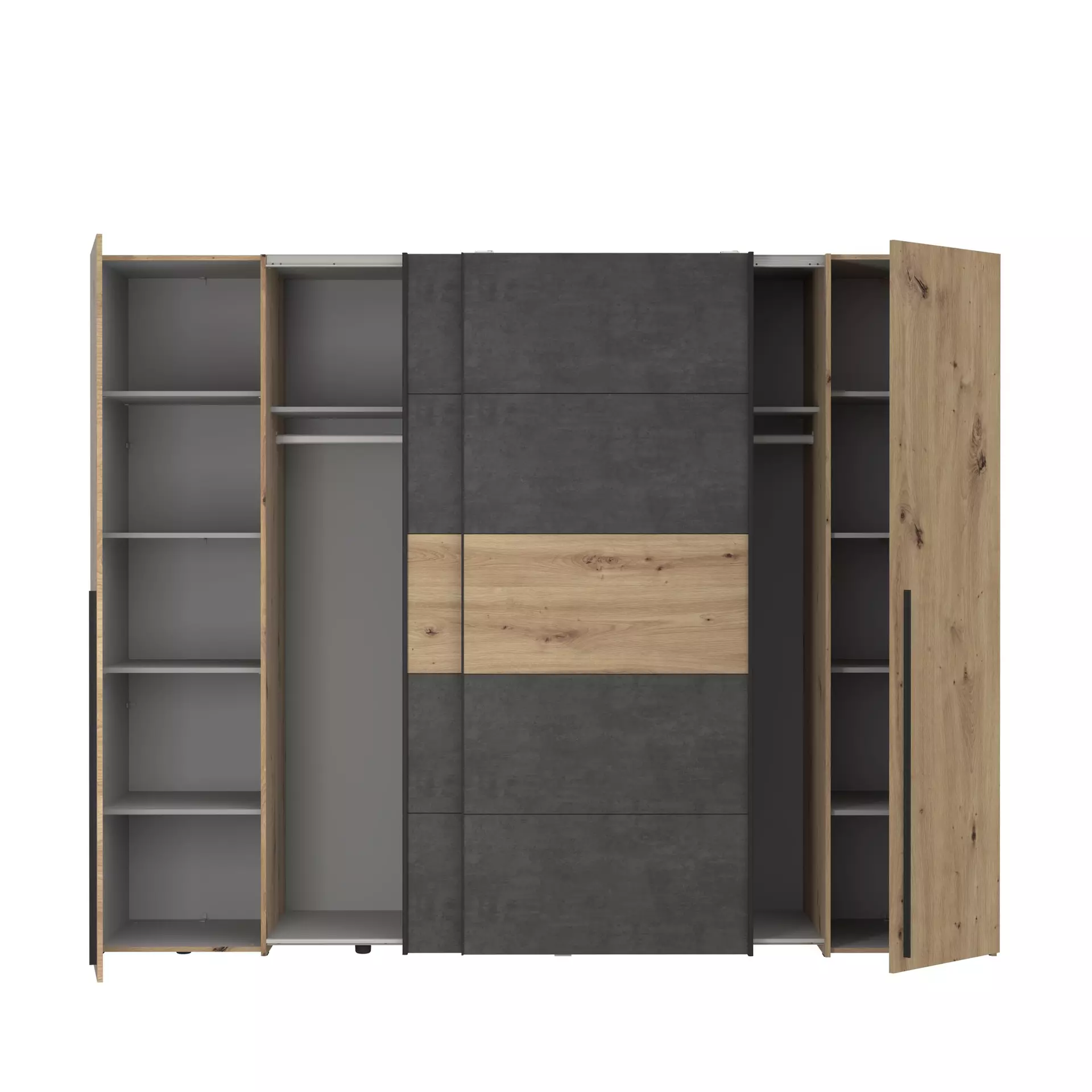 Kleiderschrank NARAGO Forte Holzwerkstoff 61 x 211 x 270 cm