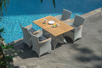 2. Bild von Gartentisch Kunststoff ca. 90 x 75 x 140 cm
