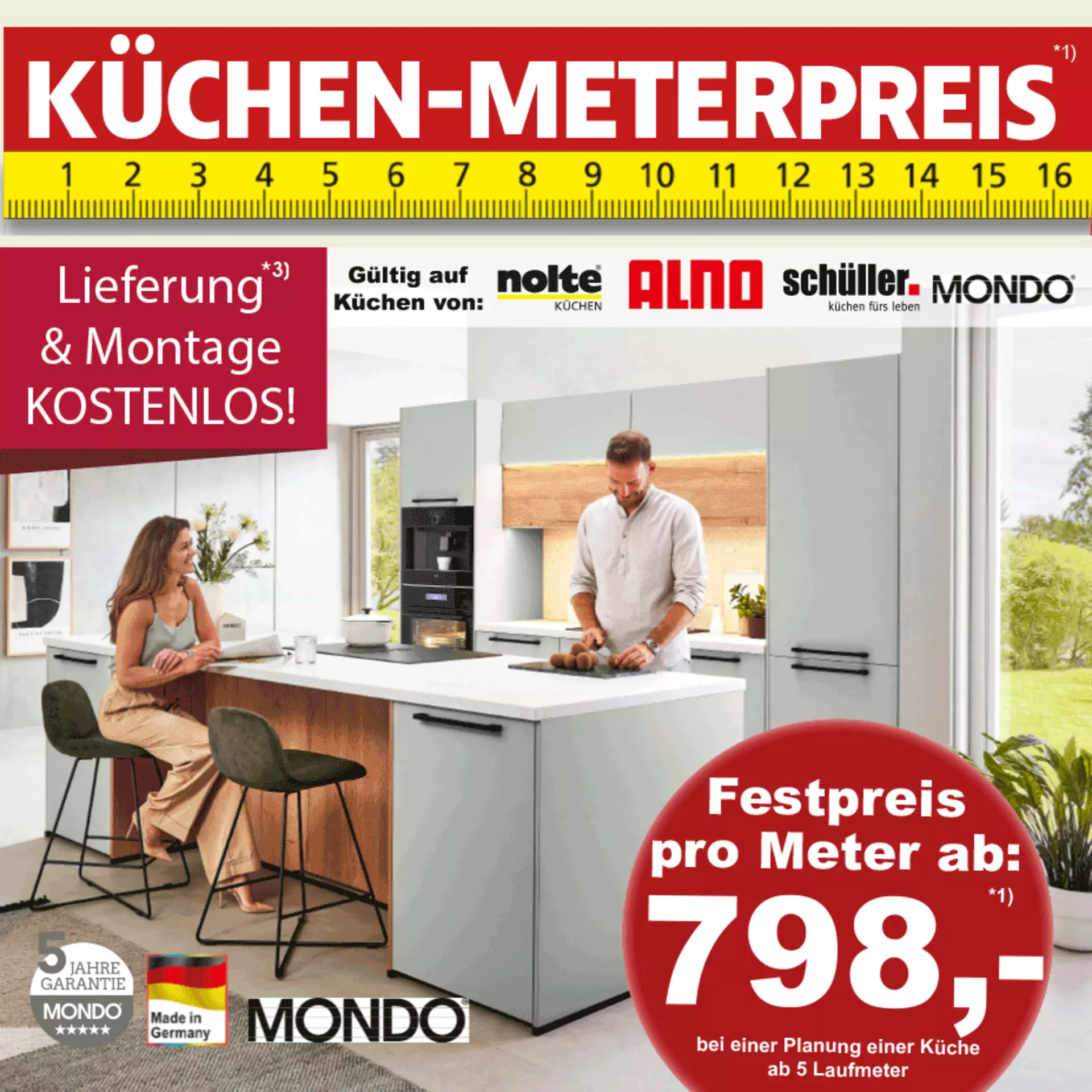 Meter-Aktion bei Innovation in Günzburg: jetzt Küche zum Festpreis sichern