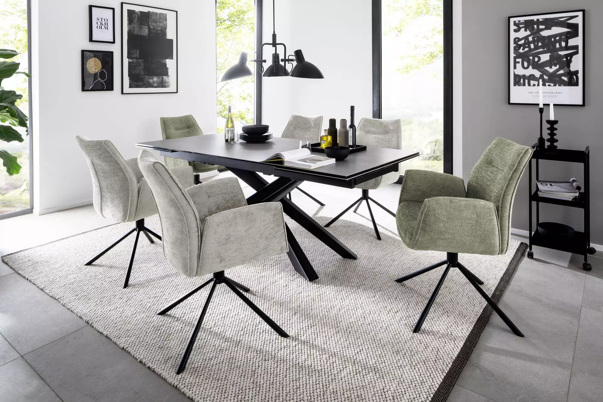 Armlehnstuhl DIVERIA MCA furniture Textil 66 x 90 x 64 cm