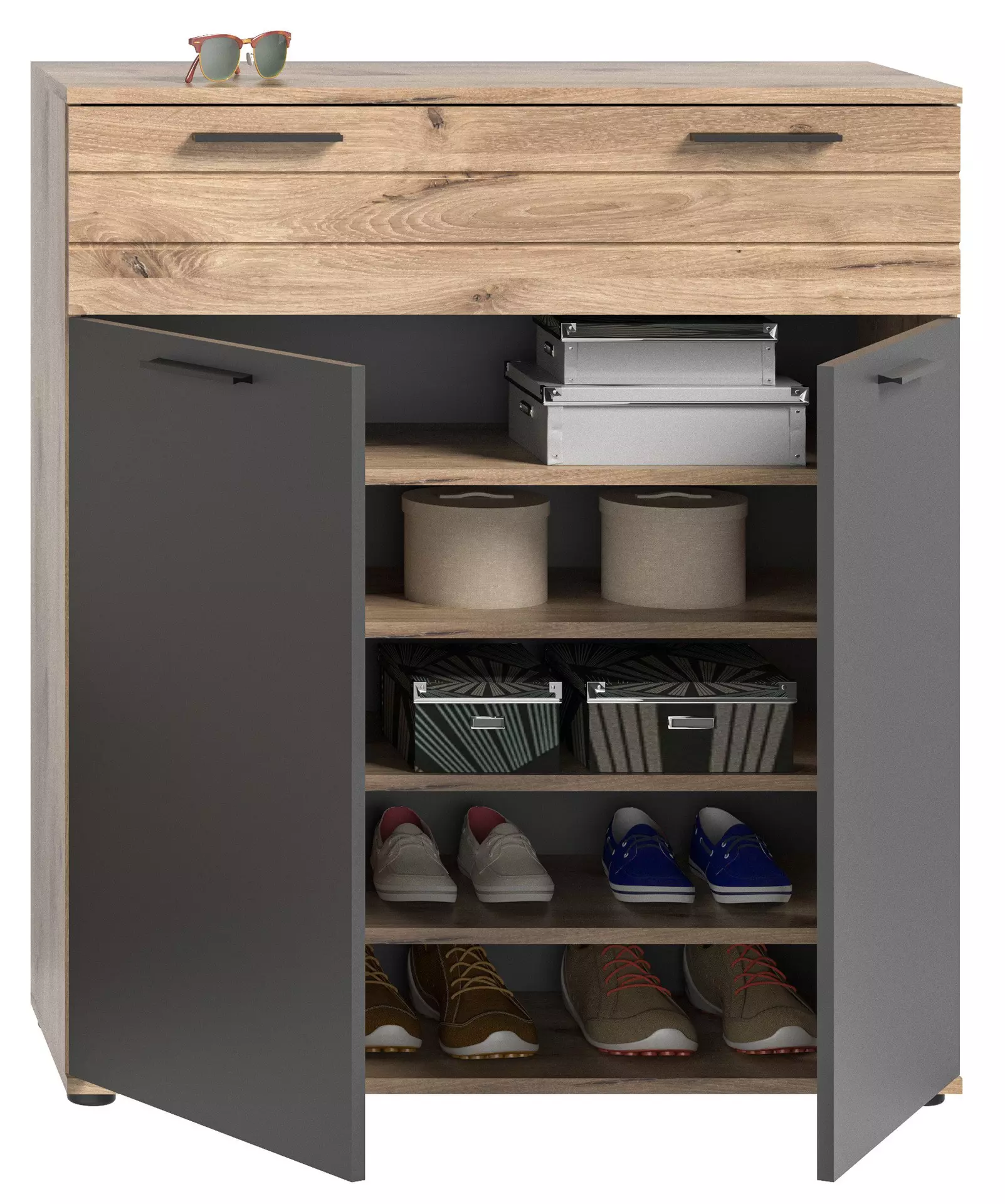 Schuhschrank MASON inDoor Holzwerkstoff 37 x 104 x 90 cm