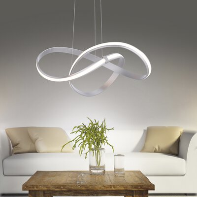 Bild von Hängeleuchte LED Wandschalter silber