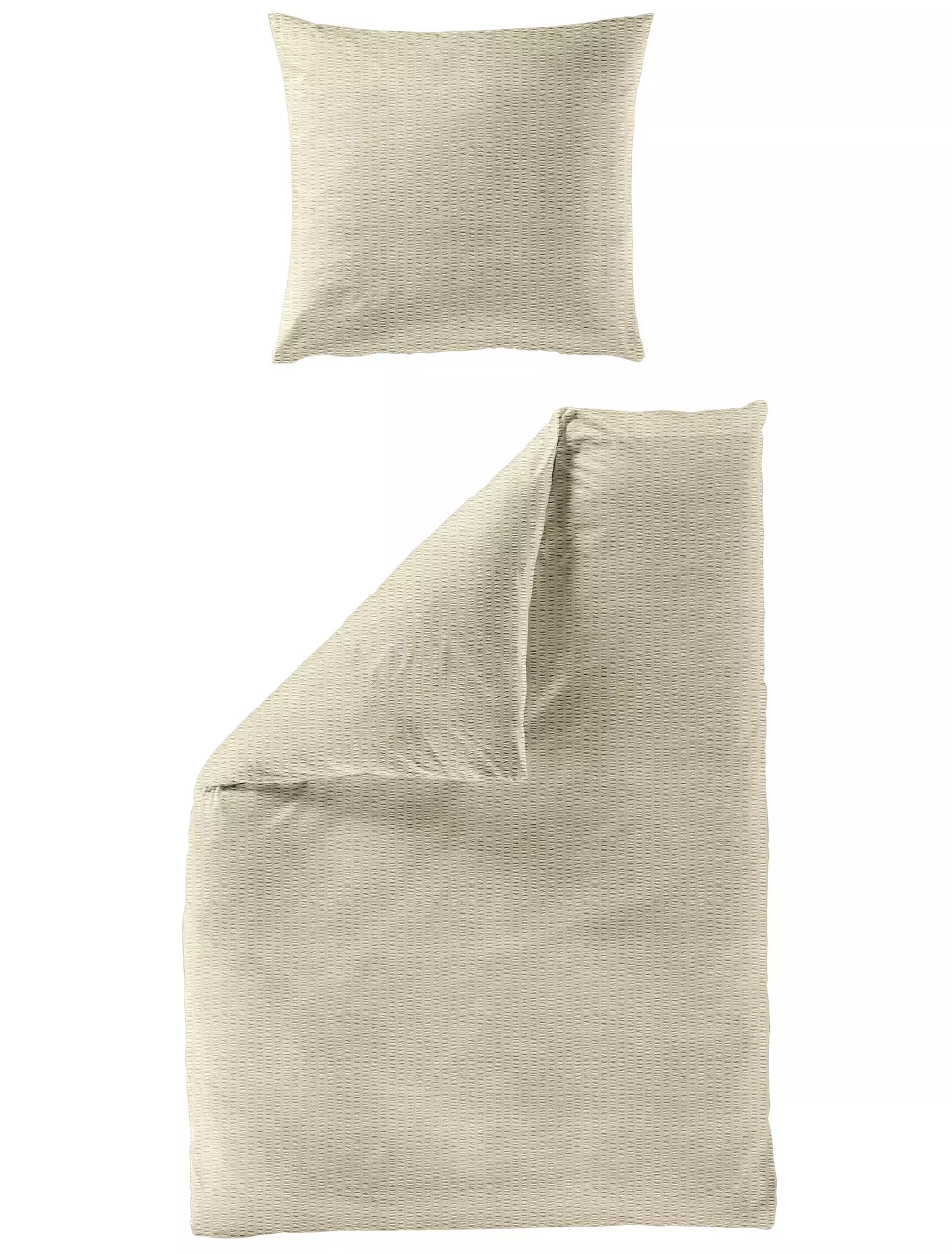 Seersucker-Bettwäsche 3000 Seersucker Uni Bierbaum Textil 155 x 220 cm