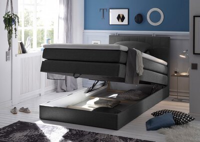 2. Bild von Boxspringbett ca. 209 x 107 x 121 cm ED-Lifestyle grau