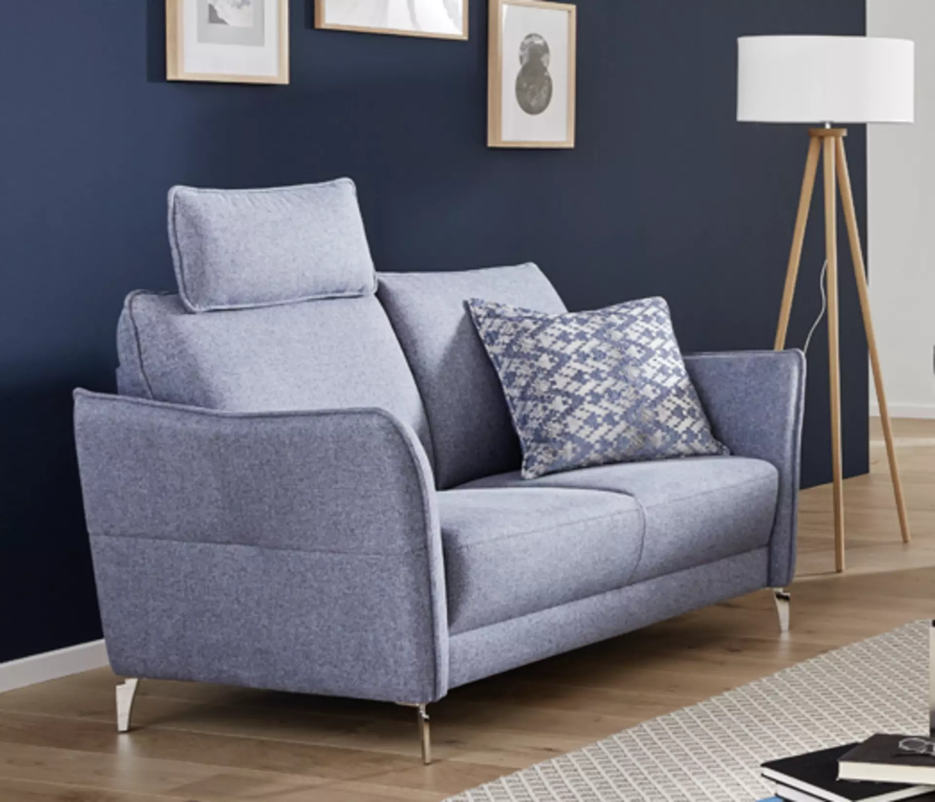 Sofa 2-Sitzer Piatto MONDO Textil 85 x 90 x 142 cm