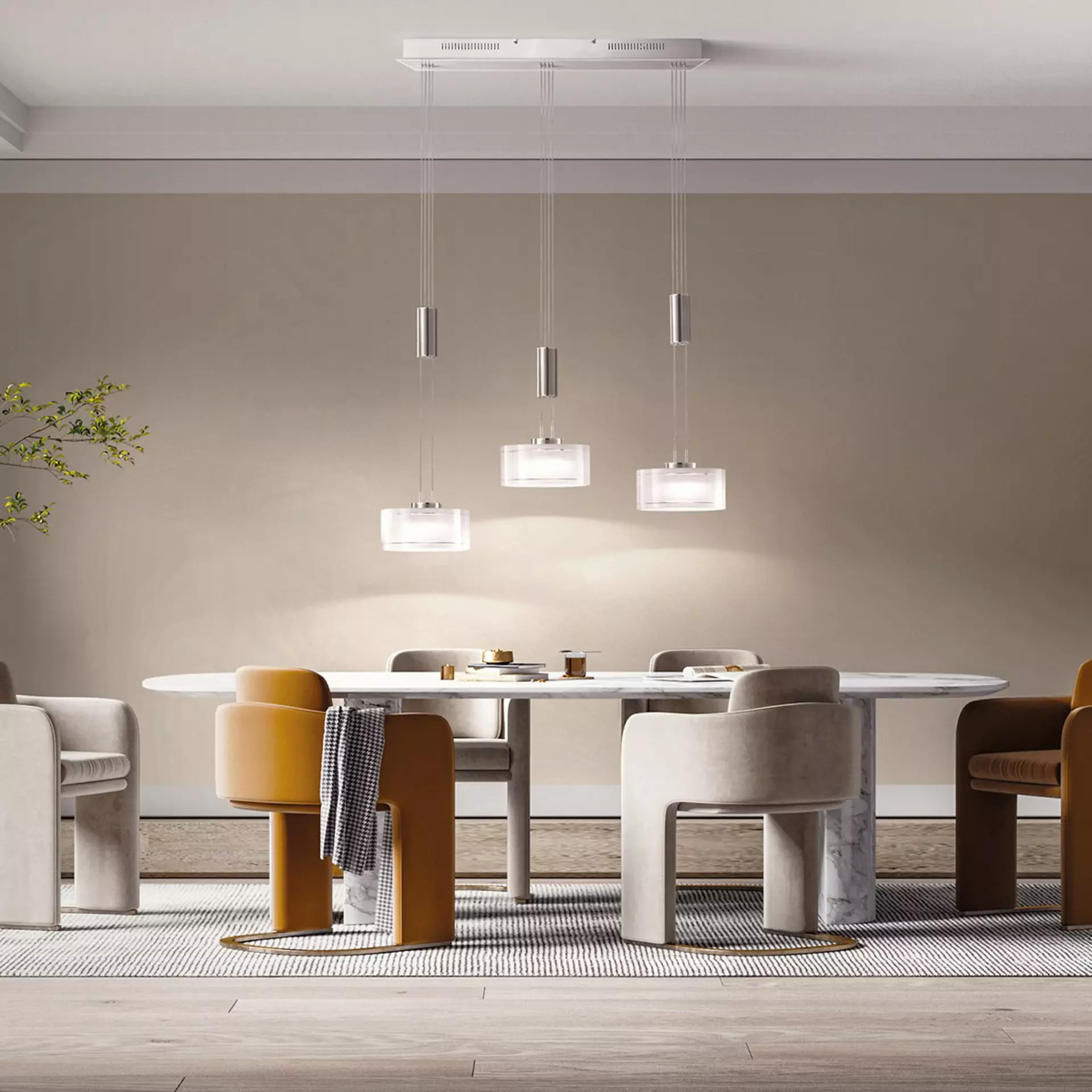 Hängeleuchte Lavin Fischer-Honsel Metall 20 x 100 cm