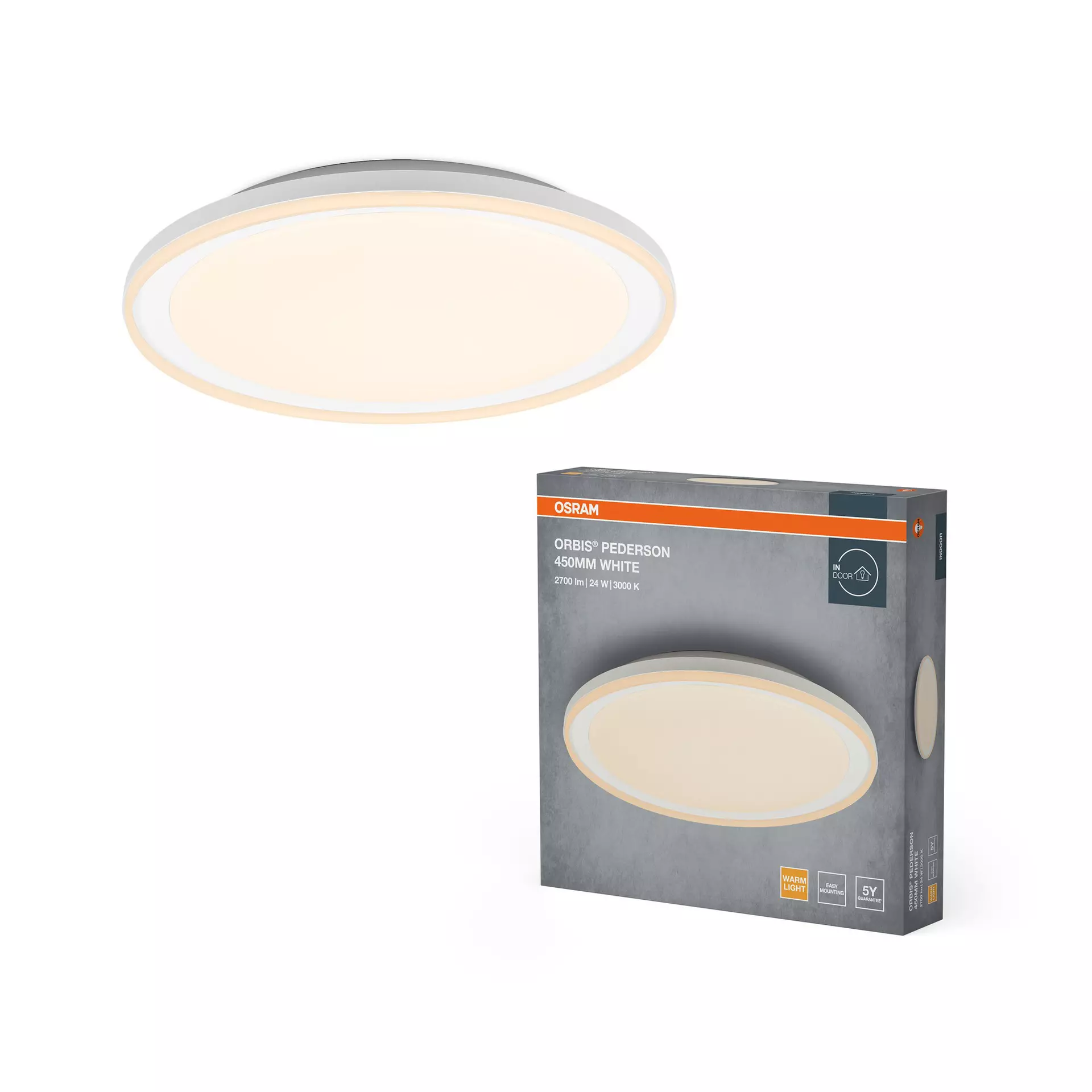 Deckenleuchte Pederson Basic Ceiling OSRAM Metall 