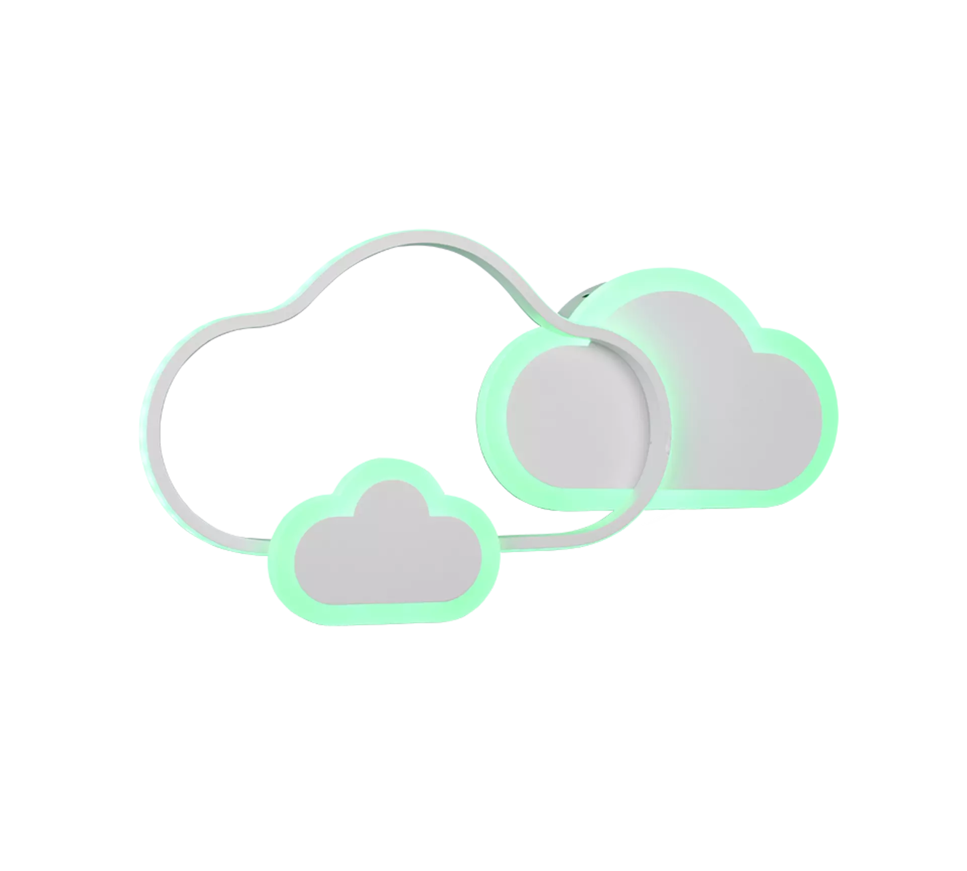 Deckenleuchte Cloudy Reality Leuchten Metall 52 x 9 x 25 cm