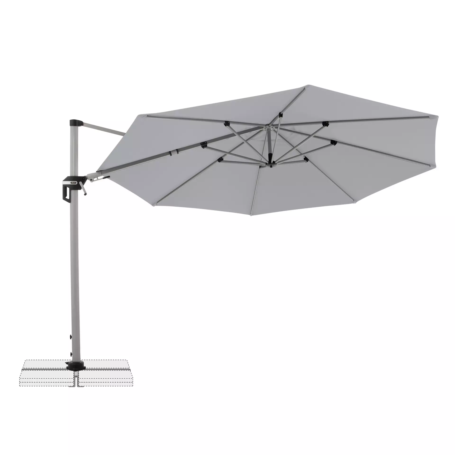 Sonnenschirm Active Doppler Textil 372 x 271 x 372 cm