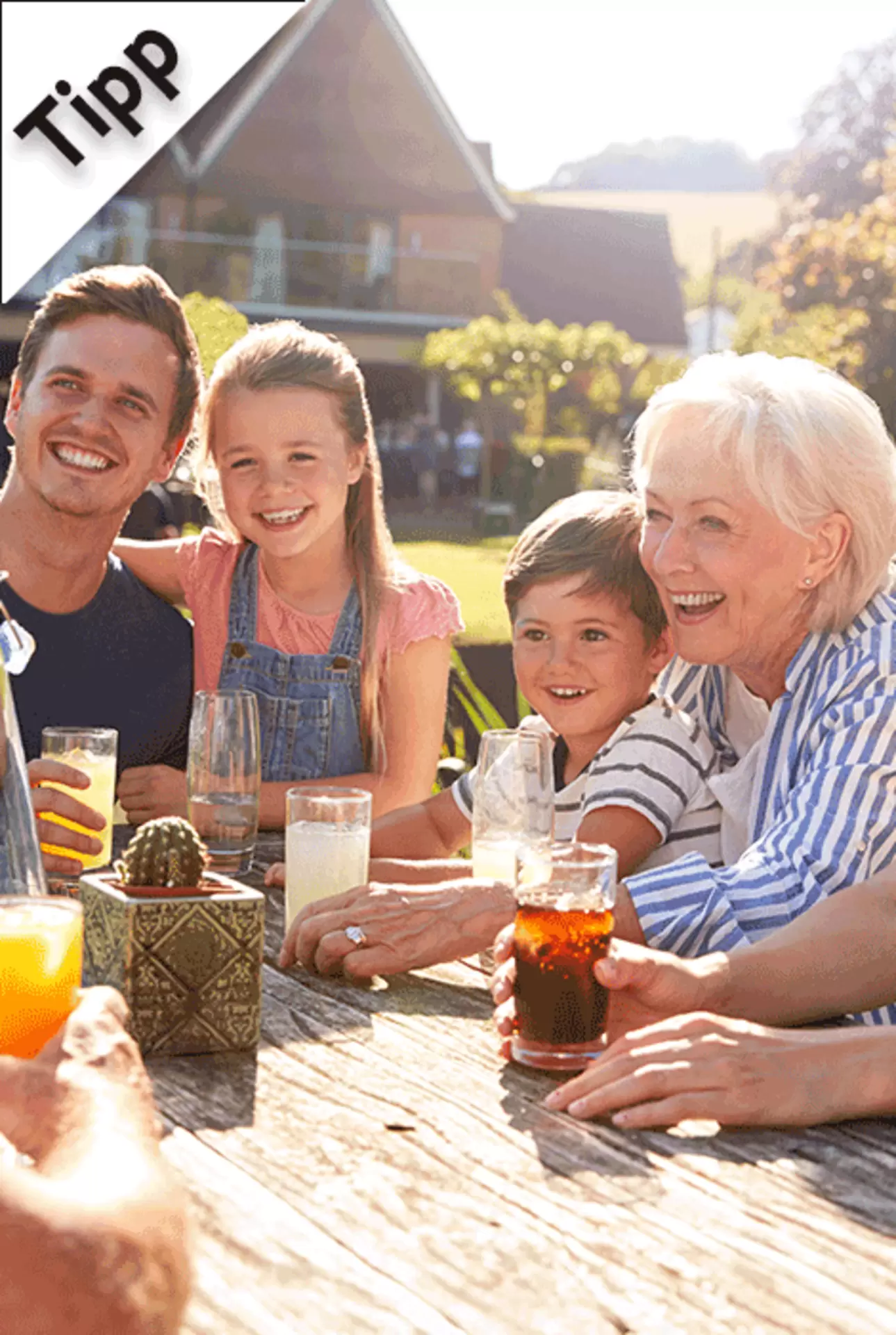 Teaser für den Wohntipp Gartenmöbel für Familien
