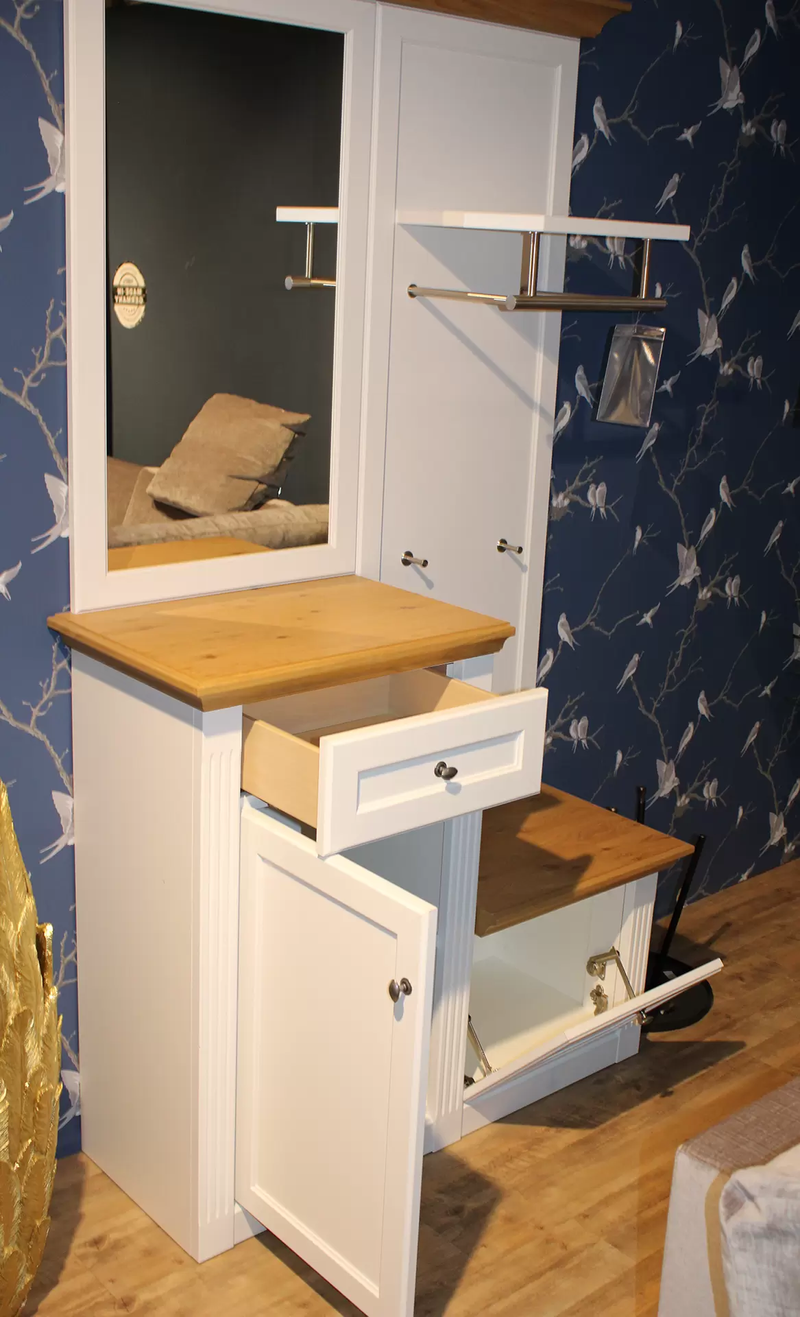 Garderobenkombination MAISONETTE 1 Klappe, 1 Türe, 1 Schubkasten