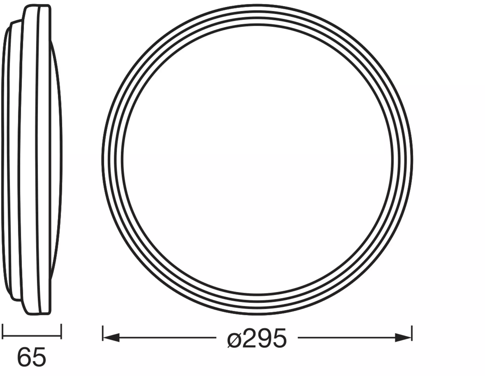 Deckenleuchte Helman Basic Ceiling OSRAM Metall 