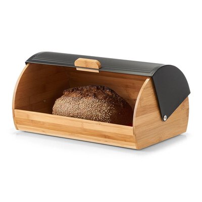 3. Bild von Brotkasten Metall schwarz