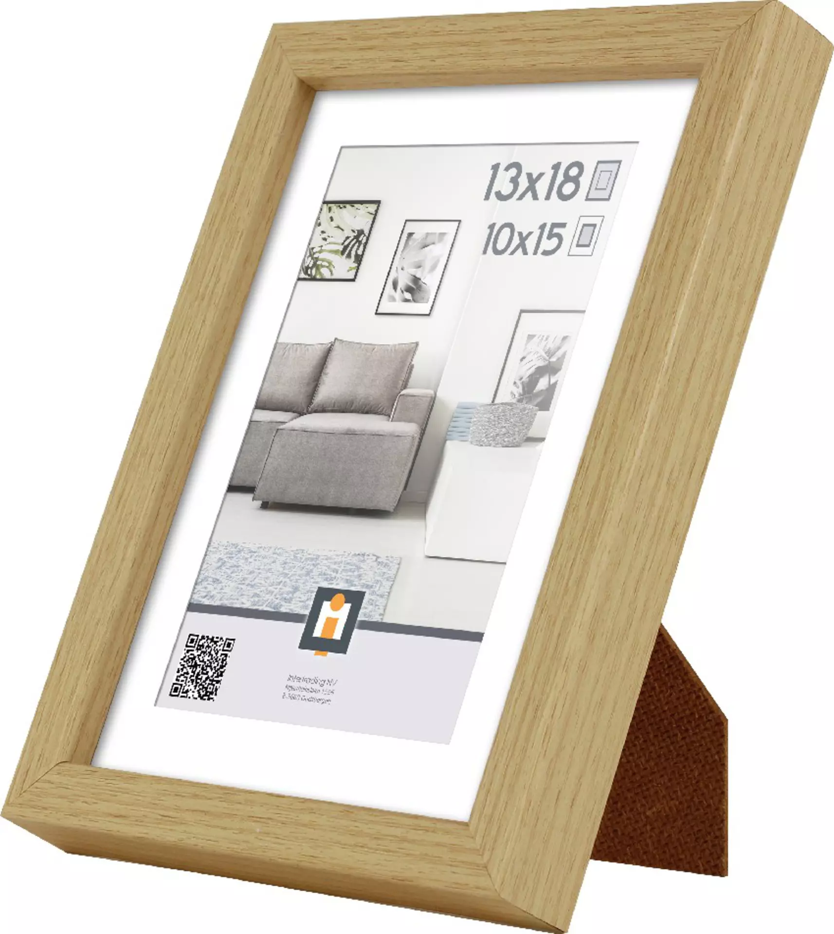 Bilderrahmen MADRID NATUR INTERTRADING Kunststoff 15 x 20 x 2 cm