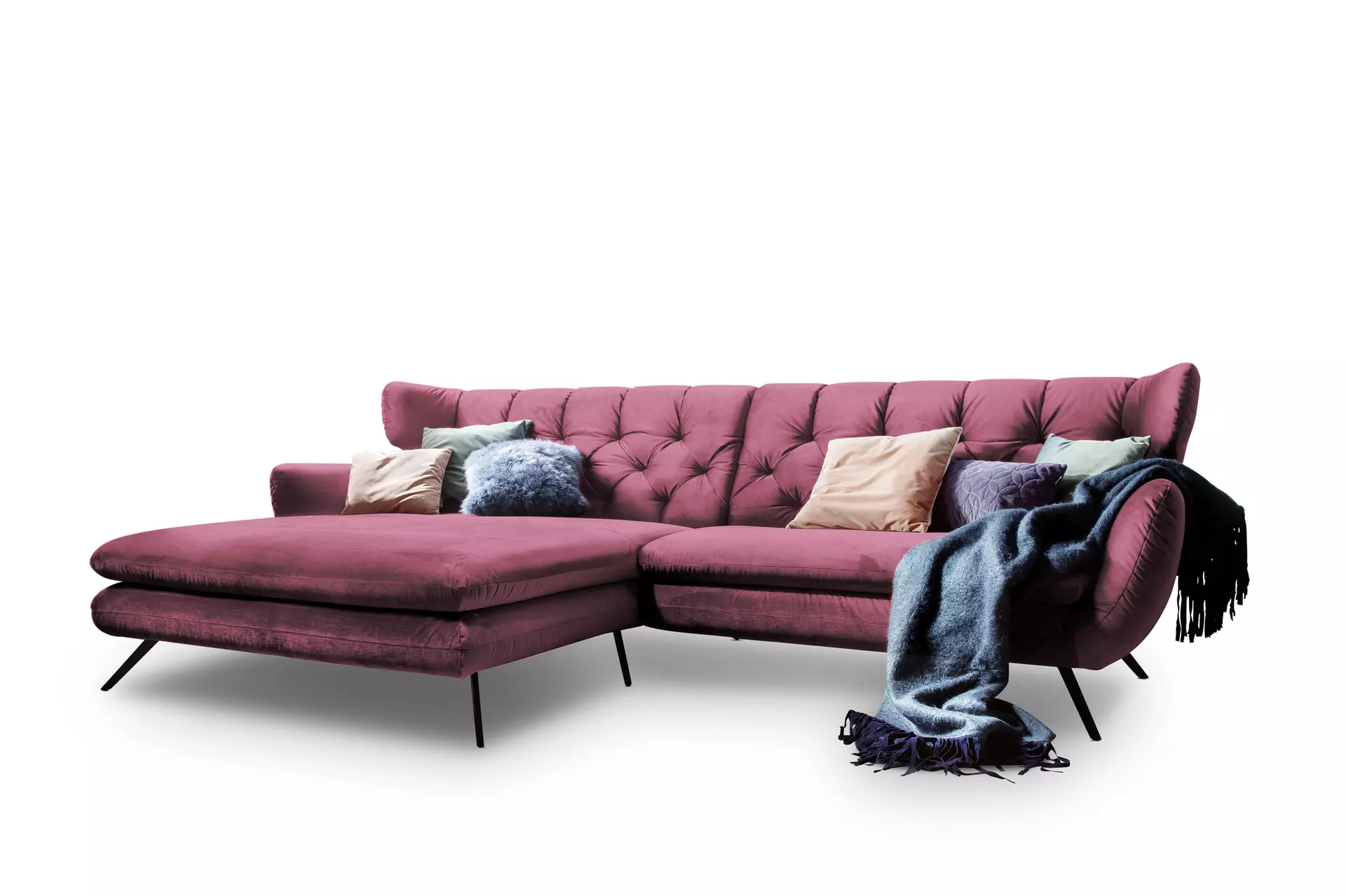 Ecksofa SARNIA LASCONDO Textil 175 x 94 x 300 cm