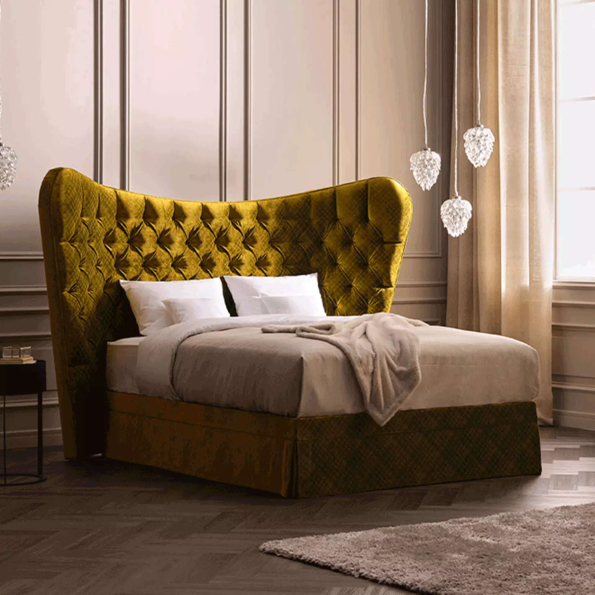 Das Schramm Bett Grand Cru in Gold