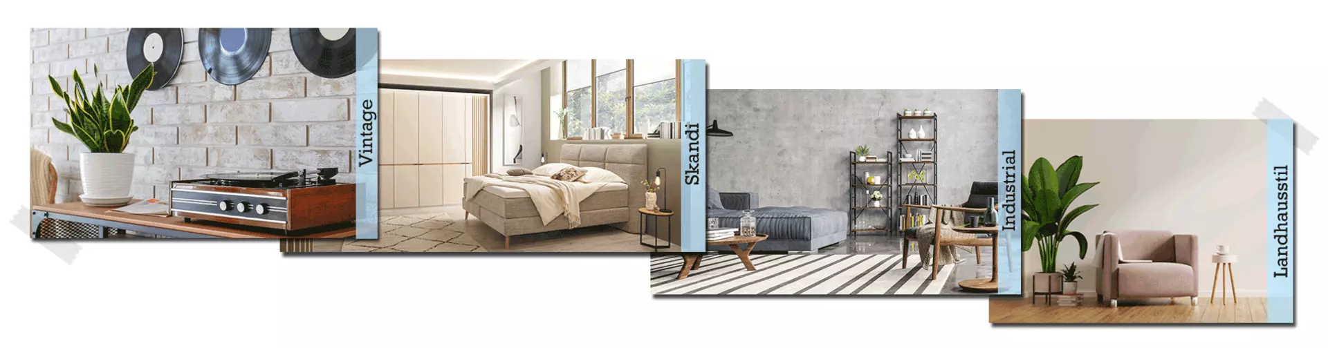 Desktop Banner zur Inspirationsseite von Beliebten Wohntrends