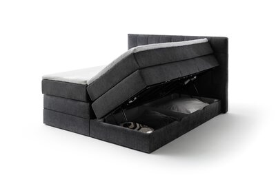5. Bild von Motor-Boxspringbett ca. 210 x 120 x 182 cm Meise Möbel grau