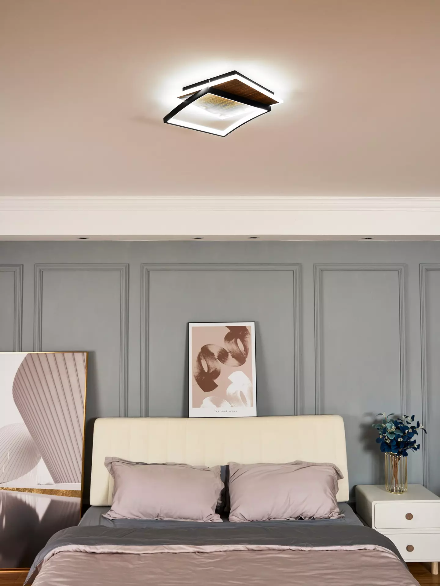 Deckenleuchte Ovest Eco-Light Metall 42 x 9 x 37 cm