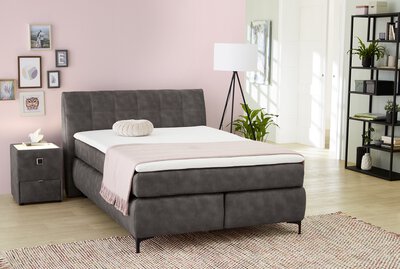 Bild von Boxspringbett ca. 224 x 104 x 155 cm Dreamoro grau