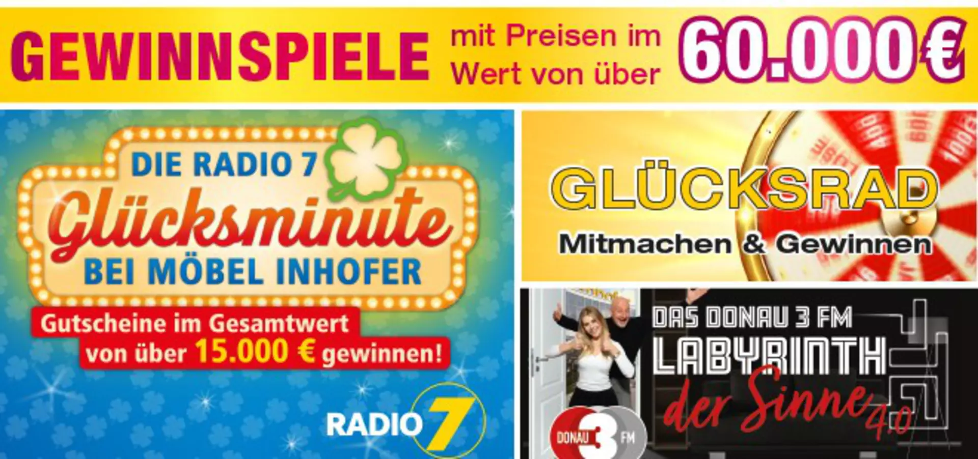 Nur bei Möbel Inhofer während der Sommerferien: Gewinnspiele mit Preisen im Wert von über 60000 €