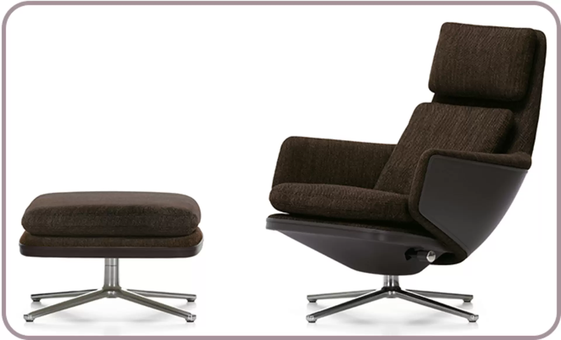 Der Grand Relax von Vitra inklusive Hocker