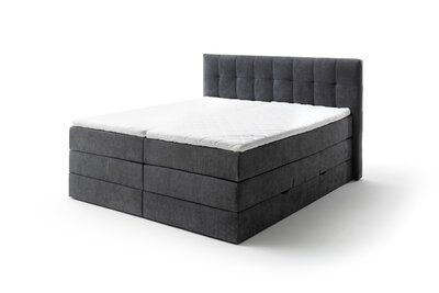 Bild von Motor-Boxspringbett ca. 210 x 120 x 182 cm Meise Möbel grau