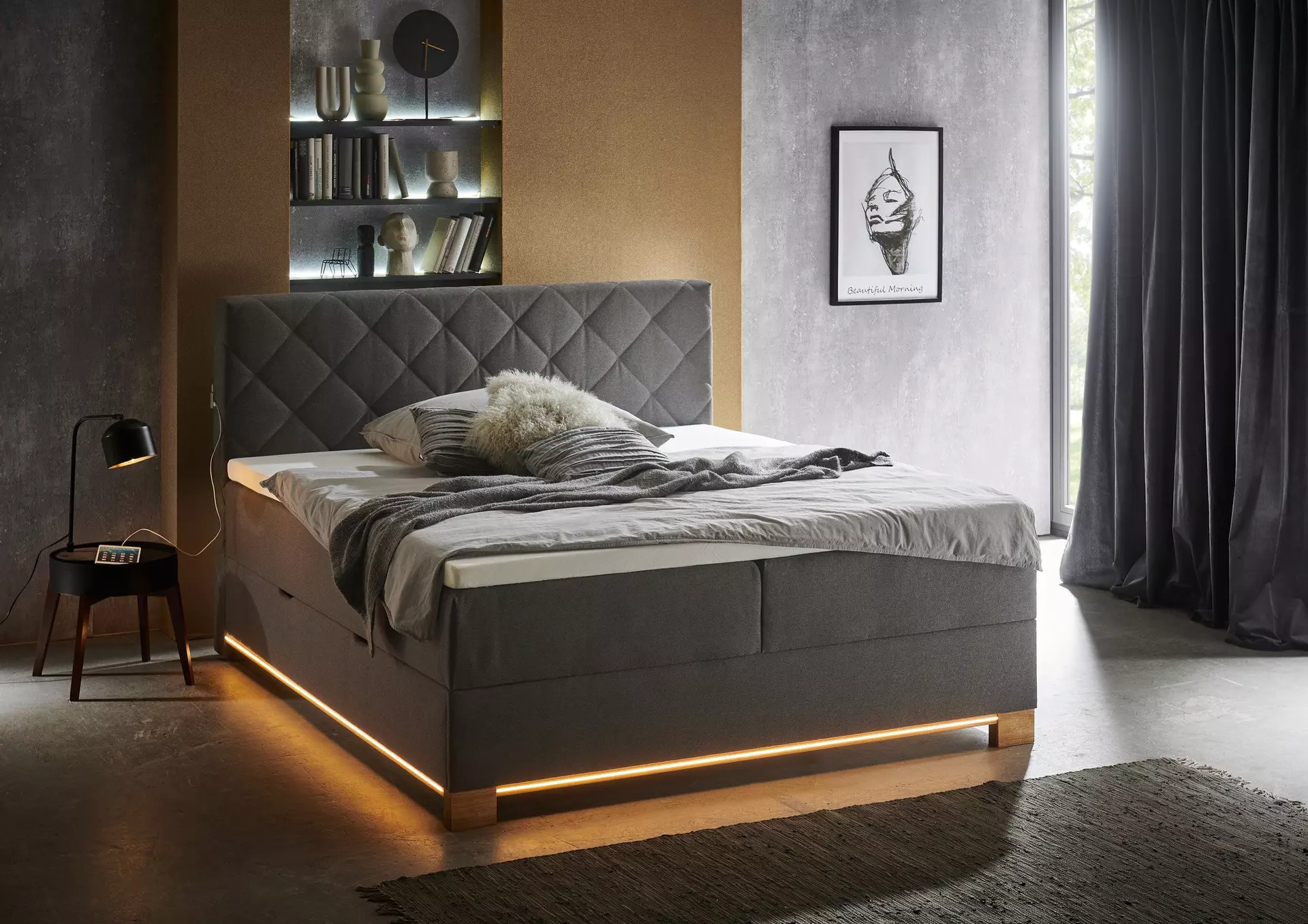 Boxspringbett MESSINA Meise Möbel Textil 368 x 118 x 108 cm