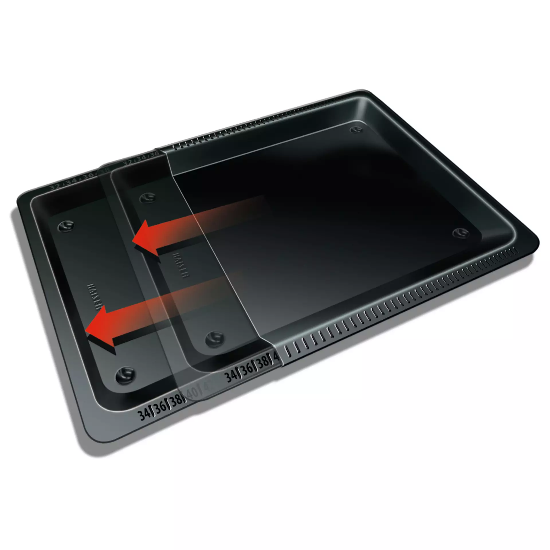 Backzubehör Delicious Kaiser Backformen Metall 33 x 33 cm