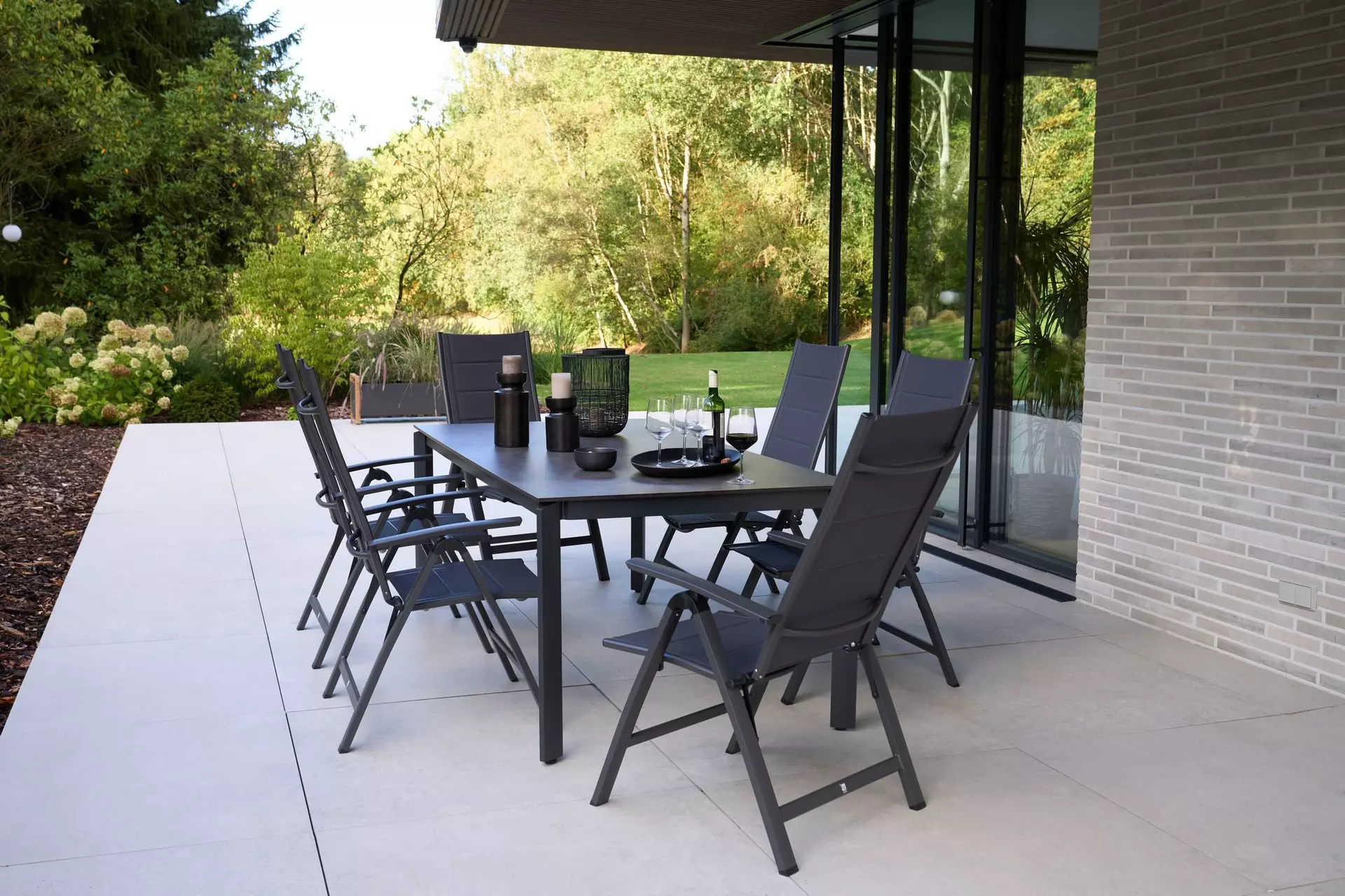 Gartensessel UNICAMO Outdoor Textil 61 x 112 x 75 cm