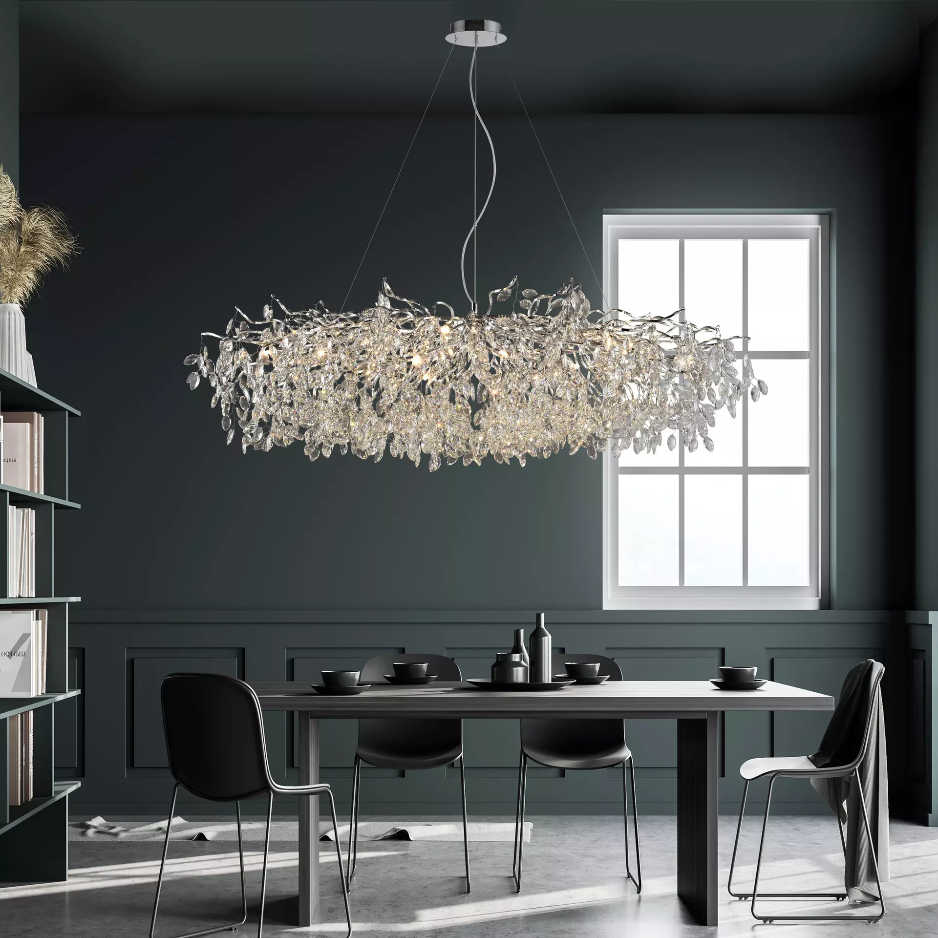 Kronleuchter RICICLE Paul Neuhaus Metall 70 x 250 x 150 cm