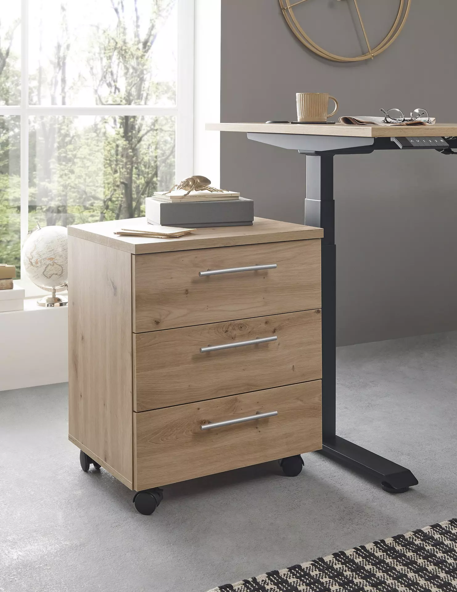 Rollcontainer BEN CELECT Holzwerkstoff 39 x 56 x 40 cm