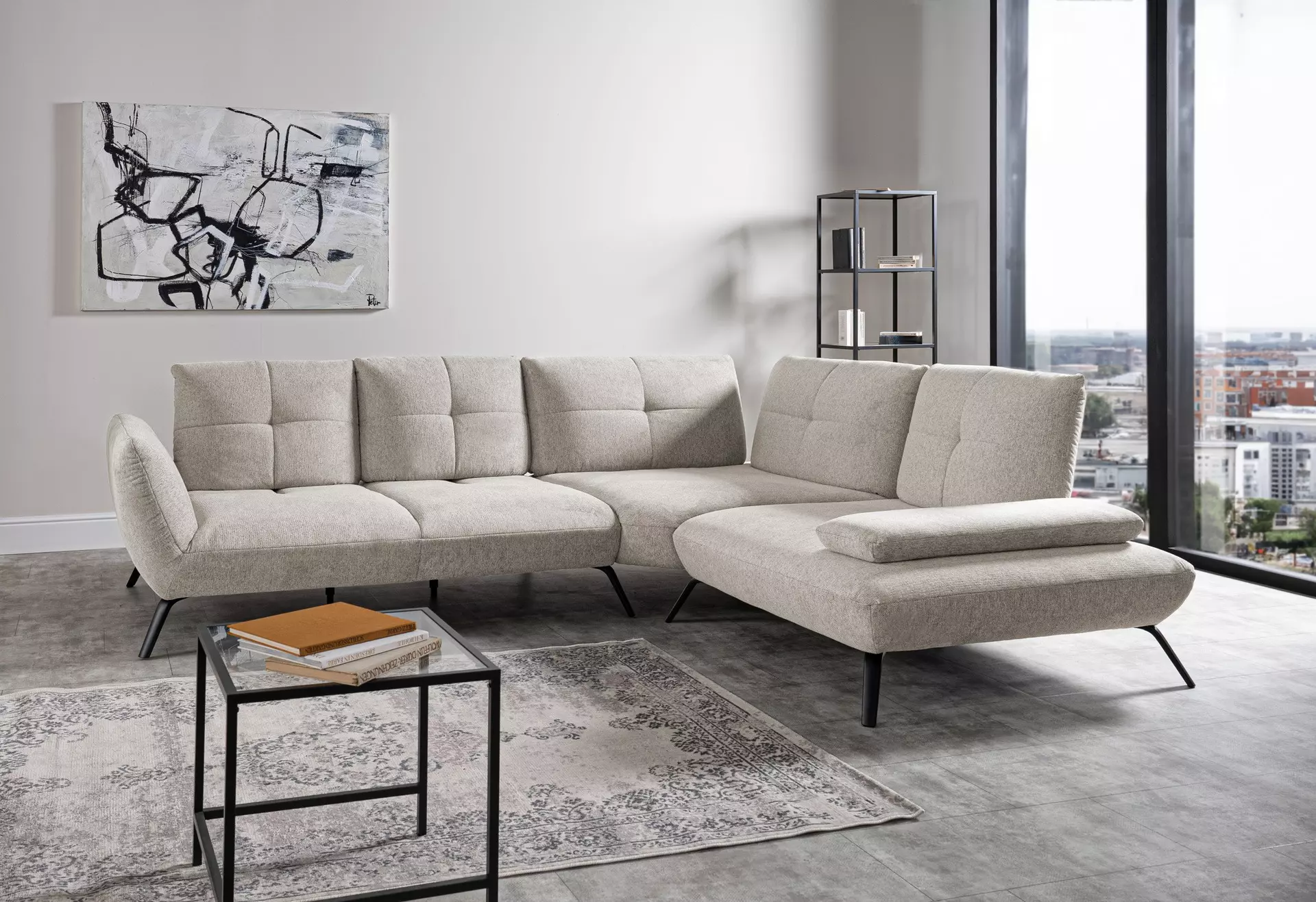 Polstergarnitur DOVER C XC Poco Textil 250 x 93 x 310 cm