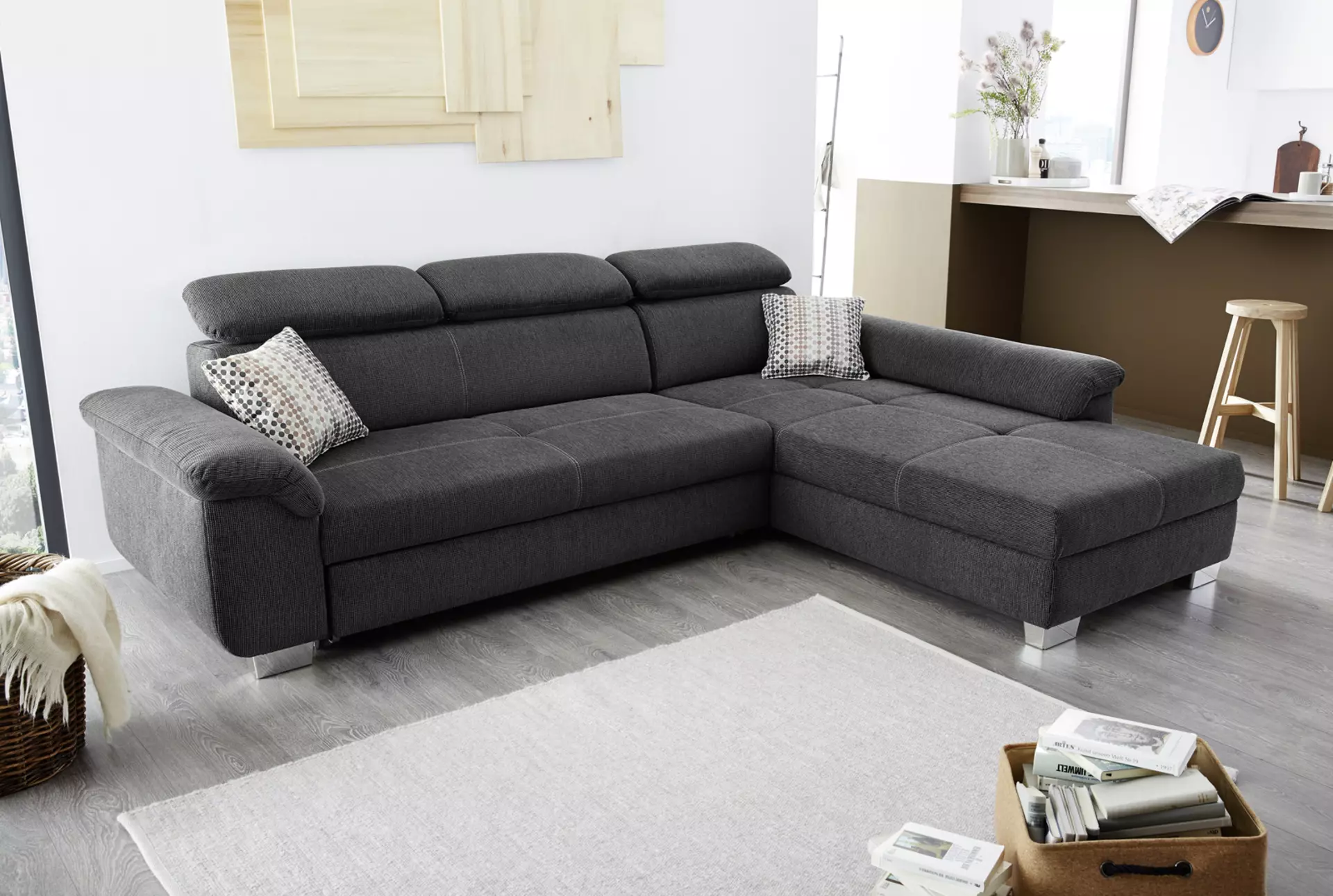 Sofa LANDSHUT CELECT Textil 214 x 102 x 295 cm