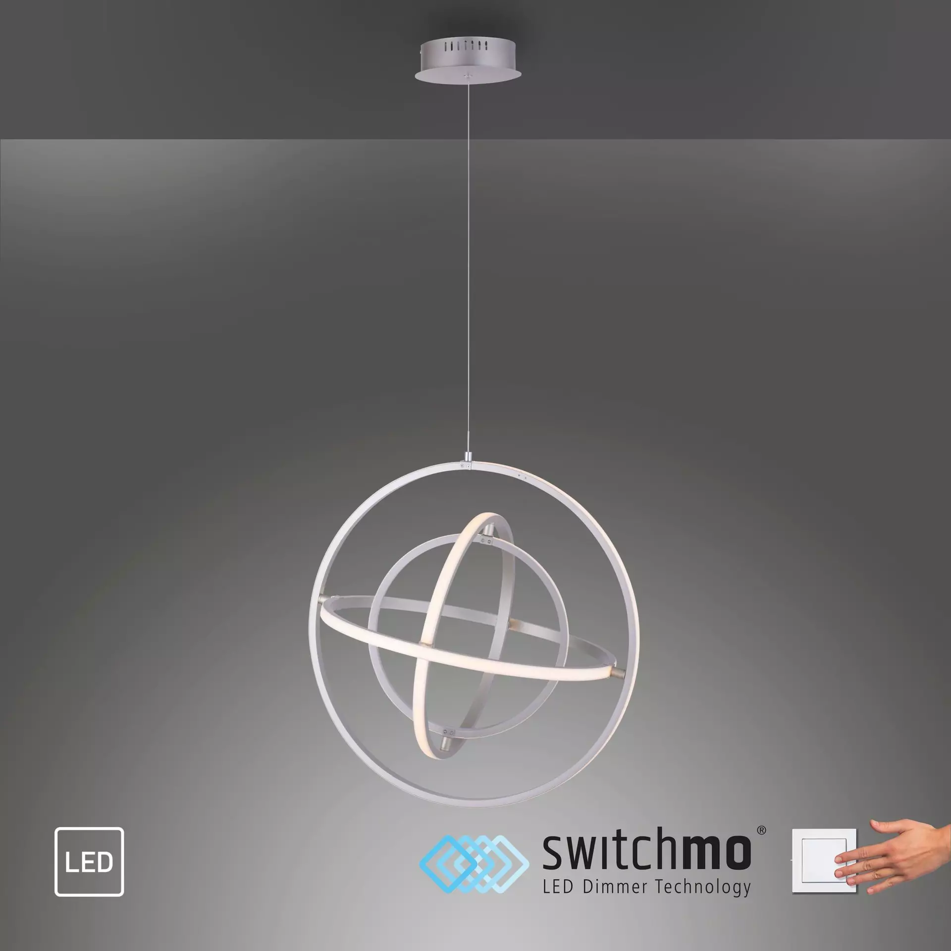 Hängeleuchte JELLA JUST LIGHT Metall 50 x 120 x 50 cm