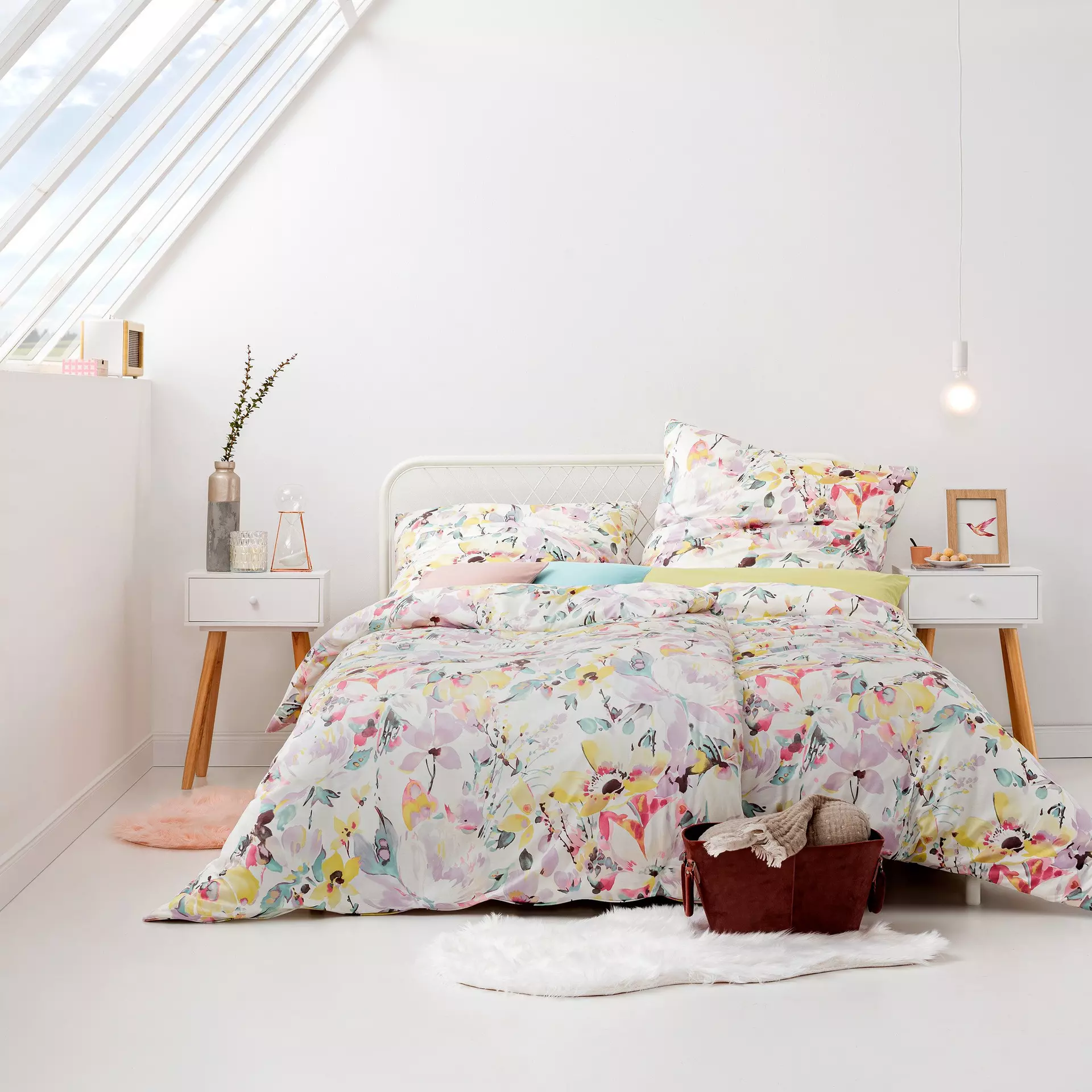 Satin-Bettwäsche Melia Estella Textil 155 x 220 cm