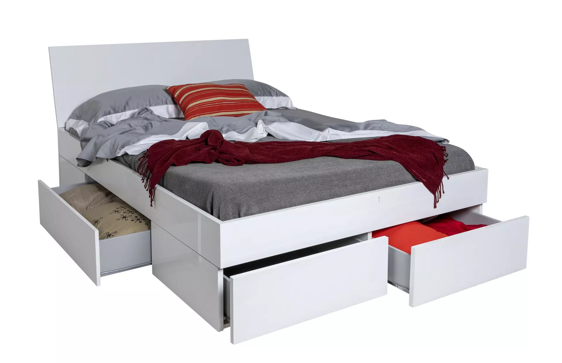 Bett MUNDI Composad Holzwerkstoff 220 x 99 x 126 cm