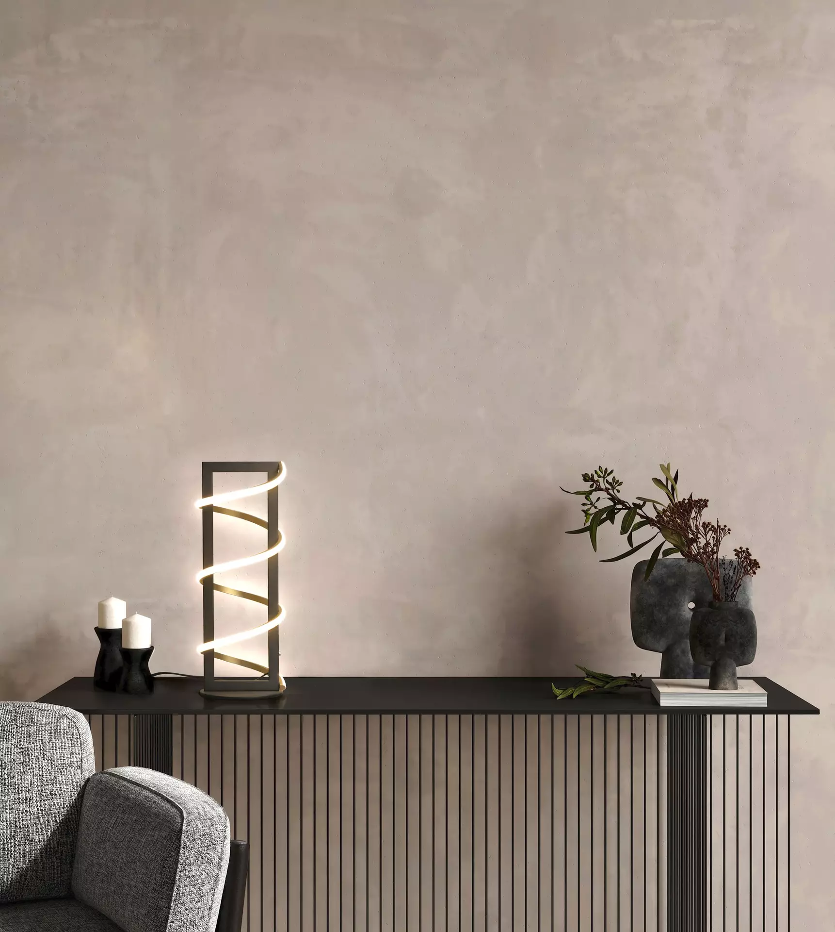 Tischleuchte Gwen Fischer-Honsel Metall 44 x 