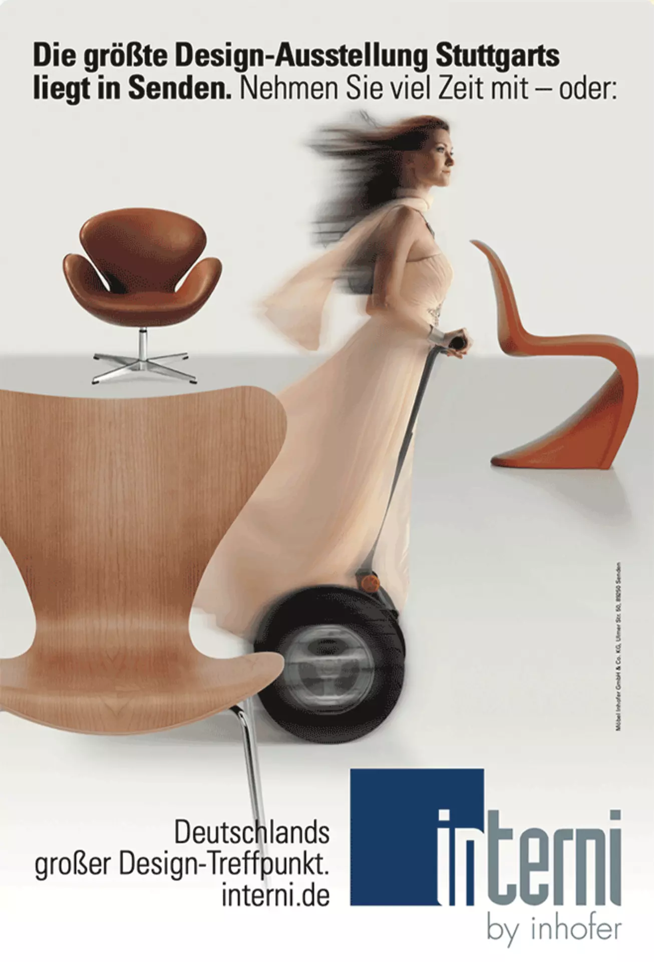 Magazincover mit Frau auf E-Scooter